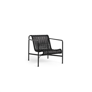 HAY Palissade Cord Armchair Low Anthracite
