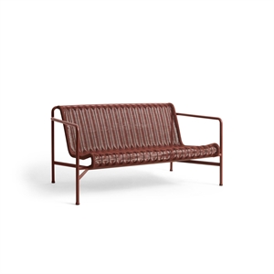 HAY Palisade Cord Lounge Sofa Iron Red