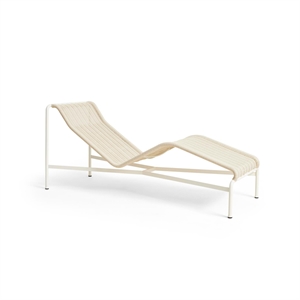 HAY Palissade Cord Chaise Logue Cream White