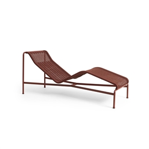 HAY Palisade Cord Chaise Logue Iron Red