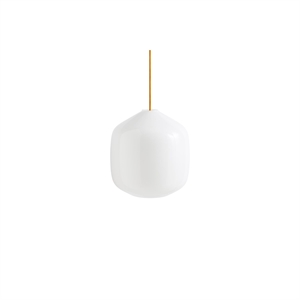 HAY Buoy Pendant 300 White/ Amber Yellow