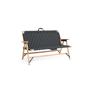 HAY Outdoor Market Sofa Black/ Beige