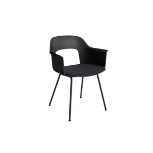 HAY Layout 213 Dining Chair With Armrests Black/Steelcut Trio 195