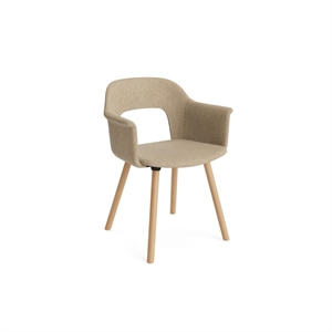 HAY Layout 224 Dining Chair With Armrests Turf Sand/Oak