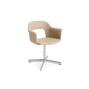 HAY Layout 234 Dining Chair With Armrest & Swivel Hallingdal 220/ Aluminum