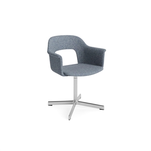 HAY Layout 234 Dining Chair With Armrest & Swivel Vanir 733/ Aluminum