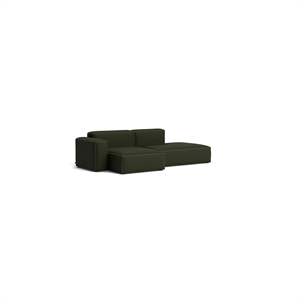 HAY Mags Soft Low 2.5-Seater Sofa Combination 3 Left Maglia Dark Green