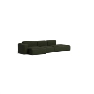 HAY Mags Soft Low 3-Seater Sofa Combination 4 Left Maglia Dark Green