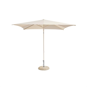 HAY Terrazza Square Parasol Off-White/ Gray