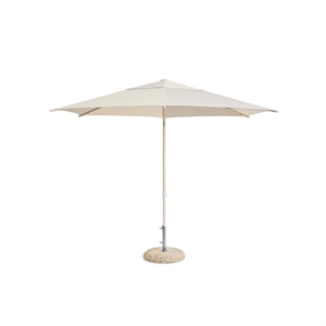 HAY Terrazza Hexagon Parasol Off-White/ Gray
