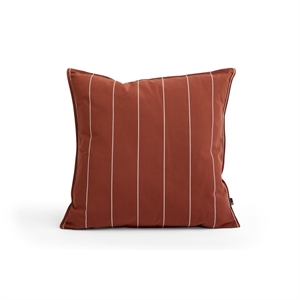 HAY Terrazza Cushion 60x60 Terracotta Narrow Stripe