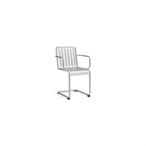 HAY Palissade Cantilever Chair With Armrests Hot-dip Galvanized Steel