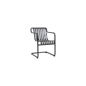 HAY Palissade Cantilever Dining Chair With Armrests Anthracite