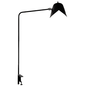 Serge Mouille Simple Agrafée Desk Lamp Black