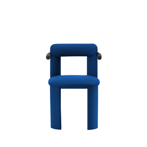 Miniforms Amia Dining Chair With Armrests Dedar Queneau Cobalto 011