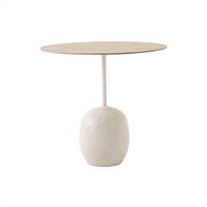&Tradition Lato LN9 Coffee Table Oval Lacquered Oak/Crema Diva Marble