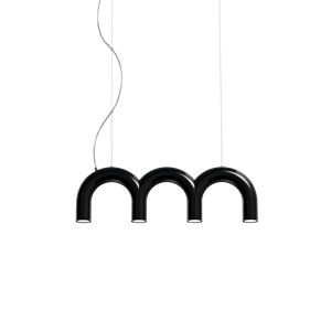 Oblure Arch Triplette Pendant Black