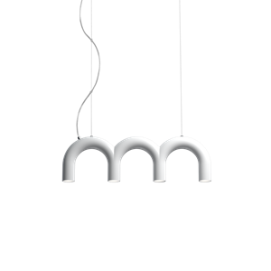 Oblure Arch Triplette Pendant White