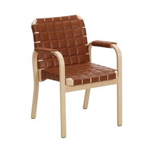 artek A45 Dining Chair Birch/Cognac
