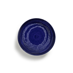 Serax Feast Serving Bowl M Dark Blue/ White