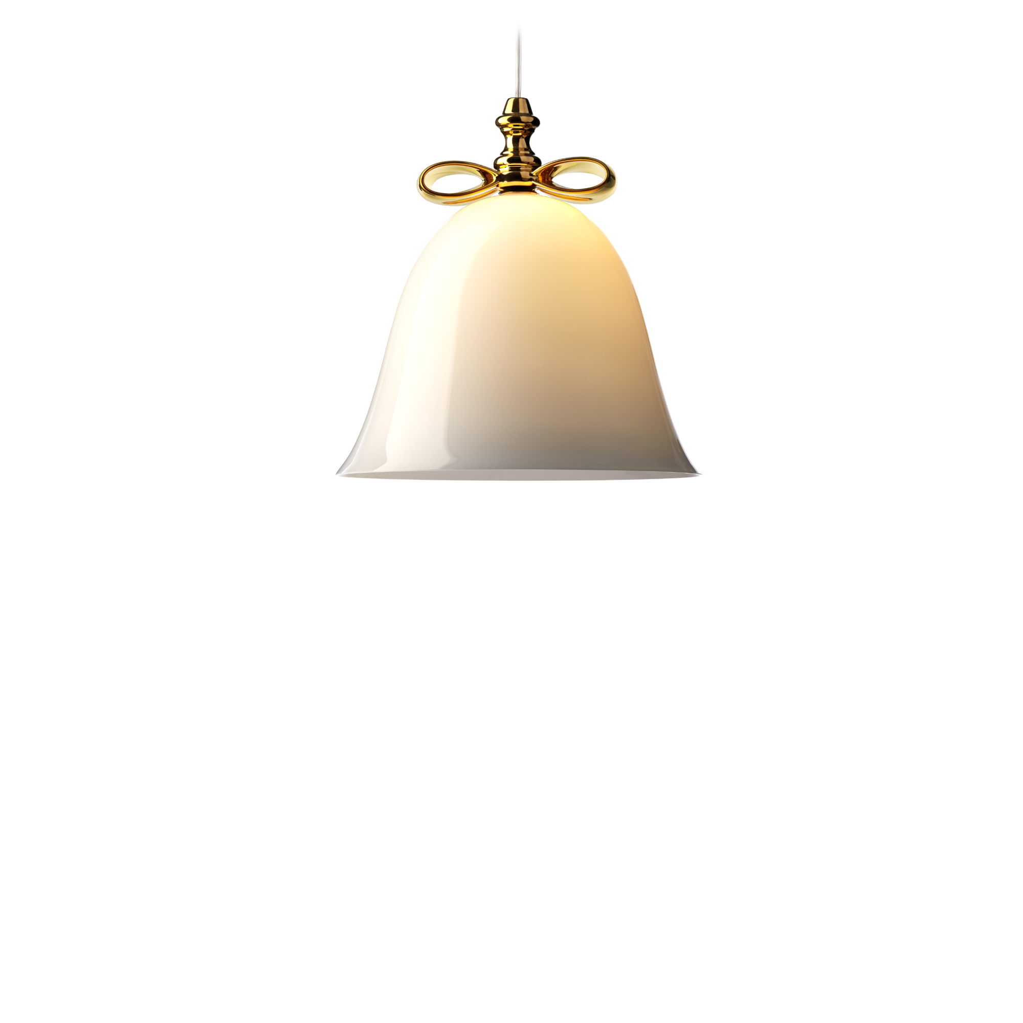 Moooi Bell Pendant Small Gold/ White