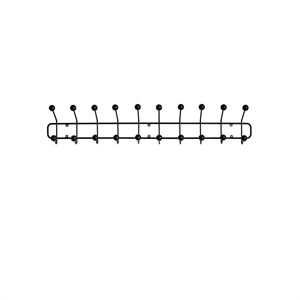 Maze Bill Horizontal Coat Rack Large Black