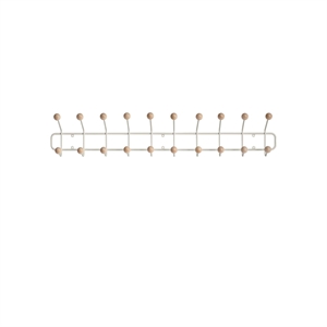 Maze Bill Horizontal L Coat Rack Silk Grey