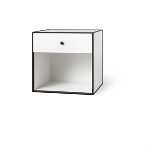 Audo Frame 49 With 1 Drawer 42X49X49 White