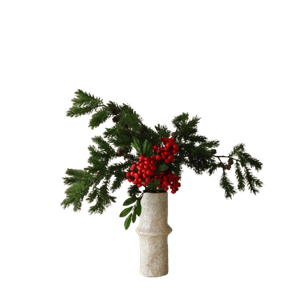 Botané Winter Garnet Bouquet Red