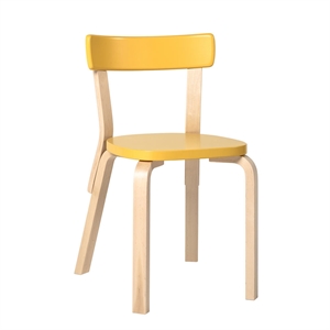 artek 69 Dining Chair Birch/ Yellow
