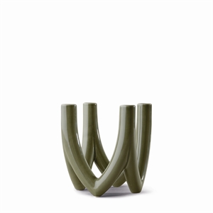 Ro Collection Chandelier No. 56 Candlestick 4-Arm Olive Green