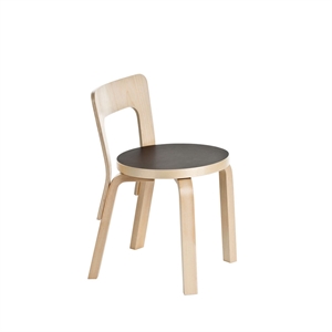 artek N65 Children's Chair Black Linoleum