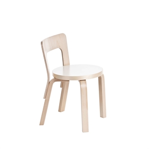 artek N65 Children's Chair White Laminated Birch