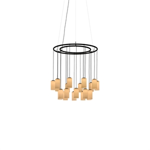 Santa & Cole Cirio Chandelier S Pendant White Opal/ Glass