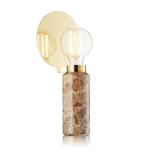 Design By Us Blindspot Table Lamp Brown/Emperador Marble
