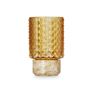 Design By Us Sons Of Marble Hurricane Candlestick Light Brown/ Amber