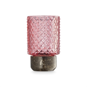 Design By Us Sons Of Marble Hurricane Candlestick Dark Brown/Rose