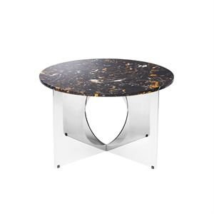 Design By Us This Is Art Coffee Table Chrome/ Black