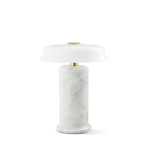 Design By Us Trip No. 2 Portable Lamp Carrara Marble/Glossy Opal