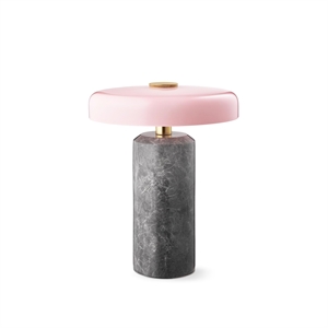 Design By Us Trip Portable Lamp Silver Marble/Rose