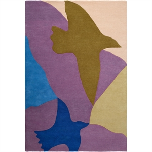 Decotique Bird Rug 180x270 cm Blue