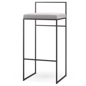 Department Outdoor Bar Stool With Backrest 90 cm Flannel