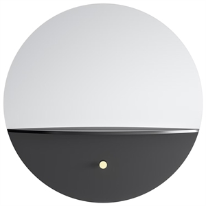 Department Pie B Wall Mirror 80 Black