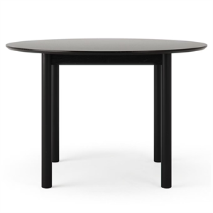 Department Wood Dining Table Ø110 cm Black
