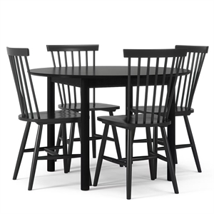 Department Wood Dining Table Black/ Black
