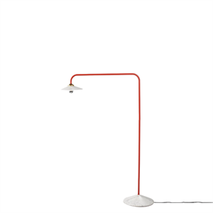 Valerie Objects Standing Lamp N°1 Floor Lamp Marble/ Red