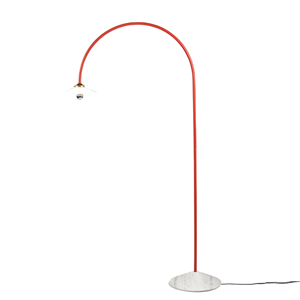 Valerie Objects Standing Lamp N°2 Floor Lamp Marble/ Red