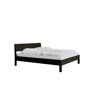 Rye Sleep Owner Bed Frame 200x200 Black Stained Oak