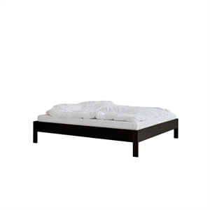 Rye Sleep Owner Bed Frame Without Headboard 180x200 Black Stained Oak