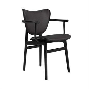 NORR11 Elephant Dining Chair With Armrests Black Oak/Anthracite 21003